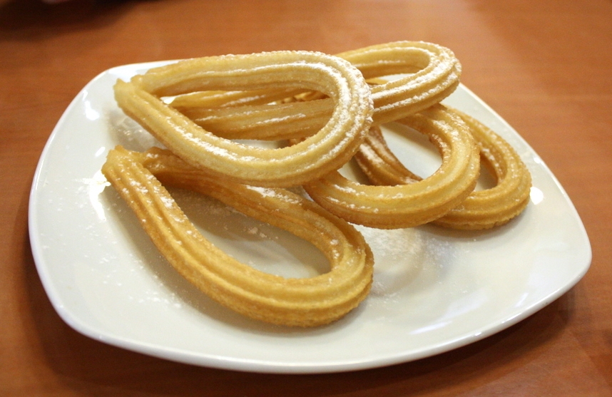 Churros caseros recien hechos
