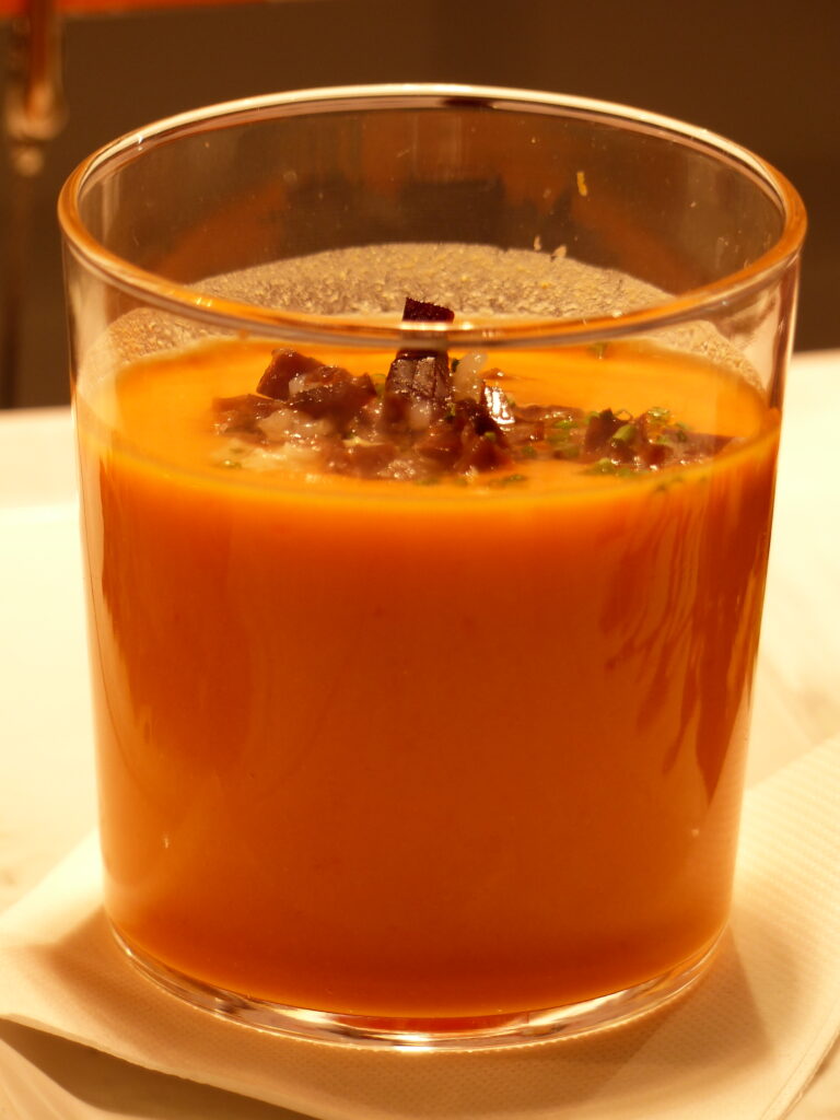 Salmorejo plate